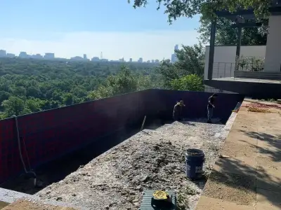 Finished pool renovation — fresh plaster in Austin