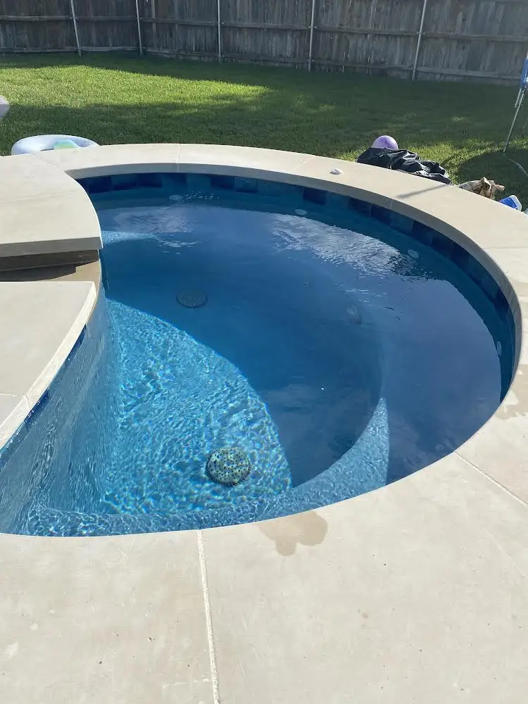 Pool technician working on Austin remodel